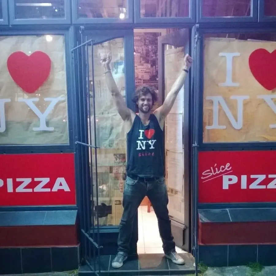 Mark in the doorway on opening day